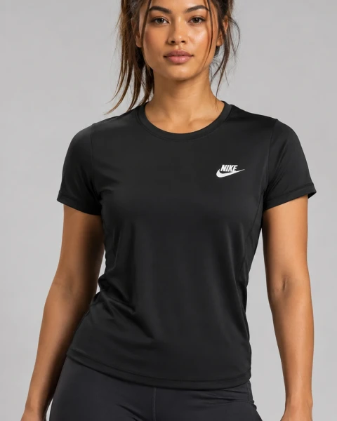 تیشرت فلامنت زنانه سفید Nike - سایز بزرگ — مشکی
